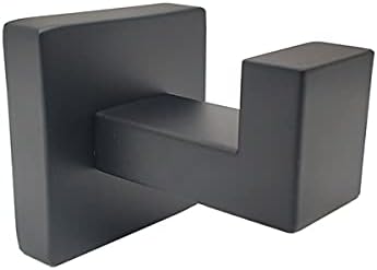 TYZK Shower Shelves Hardware Set Black Robe Hook Towel Rail