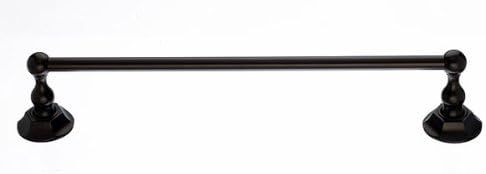 Top Knobs Bath Single Towel Rod Hex Bronze Back Plate
