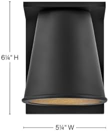 Hinkley Hans Extra Small Wall Mount Lantern Black 1