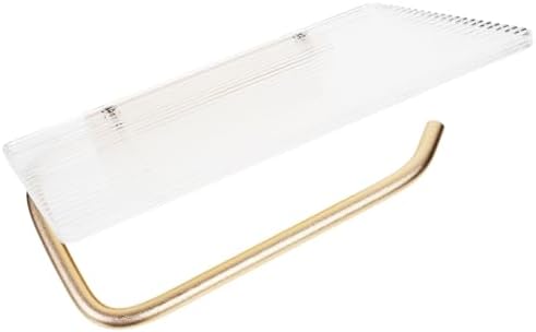 Wall Mounted Paper Towel Holder with Acrylic Shelf