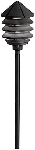 Kichler 15205BKT Six Groove Path Light