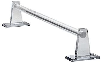 CR Laurence 12 Acrylic Mirror Towel Bar with Self-Stick Back Plate