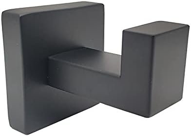 TYZK Shower Shelves Hardware Set Black Robe Hook Towel Rail