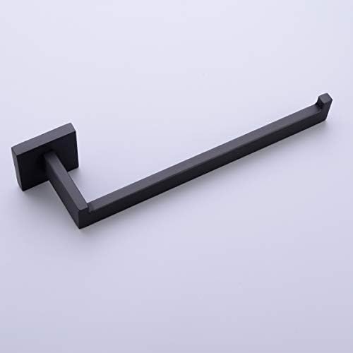 TRUSTMI Matte Black Towel Ring Bathroom Hardware 1