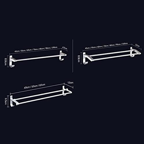 TYZK Shower Shelf Towel Rack Aluminum Wall Mounted