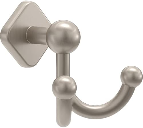 FRANKLIN BRASS Double Towel Hook Satin Nickel