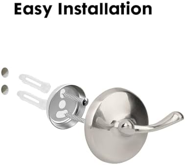 Ntipox Brushed Nickel Towel Hooks 2 Pack