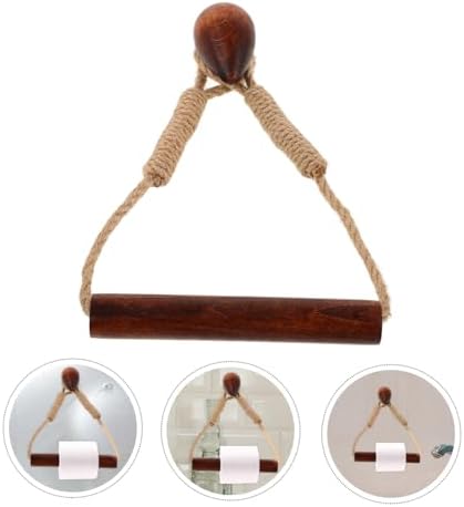 Homoyoyo Wall Mounted Toilet Paper Holder with Walnut Design 1