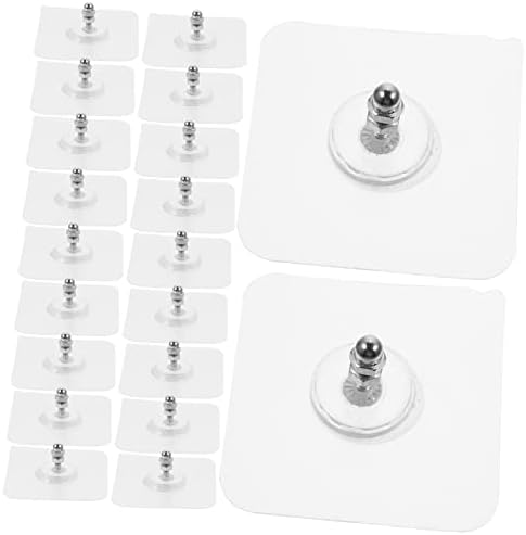 GLEAVI 20pcs2 Wall Hooks Adhesive Set for Clothes Towels