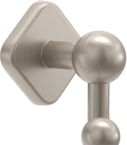 FRANKLIN BRASS Double Towel Hook Satin Nickel