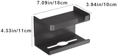 Wall Mounted Toilet Paper Holder with Shelf and Storage
