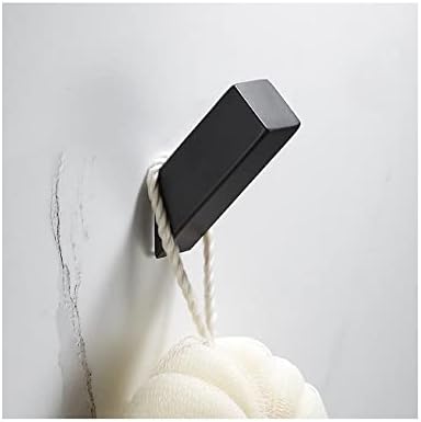 TYZK Black Robe Hook for Bathroom Kitchen Wall Mount