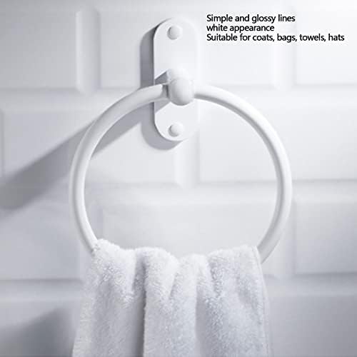 Diydeg Aluminum Alloy White Towel Holder