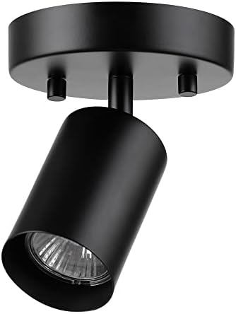 Globe Electric 57498 Matte Black Spotlight with Pivot Track