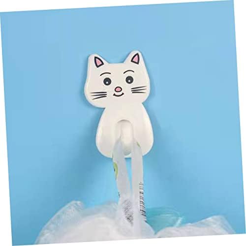 9pcs Cat Shaped Towel Hooks for Bathroom Storage 1