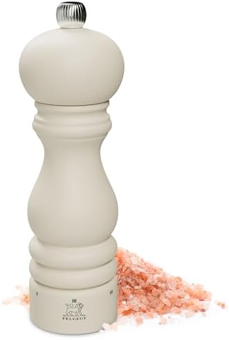 Peugeot Paris uSelect 7-inch Salt Mill - Manual Adjustable Stainless Steel Beechwood