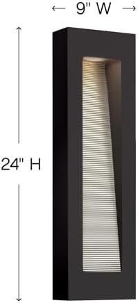Hinkley Luna Large Wall Mount Lantern with LED 1