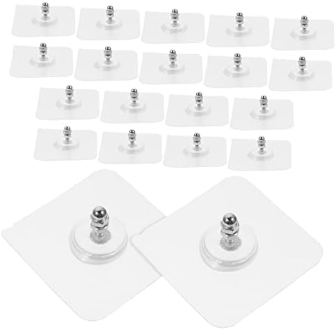 GLEAVI 20pcs2 Wall Hooks Adhesive Set for Clothes Towels