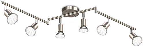 Ascher 6-Light LED Track Lighting Kit with Matte Nickel Finish