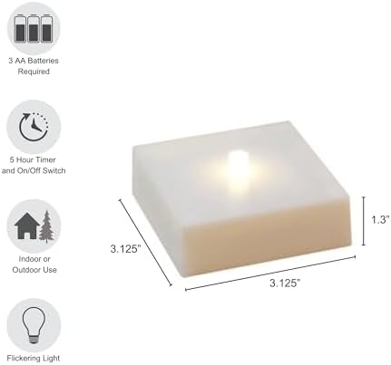 LumaBase Battery Operated Luminaria Kit with Timer Witch - Set of 6 1