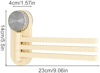 Flexible Suction Cup Towel Holder 3-Arm Rotating