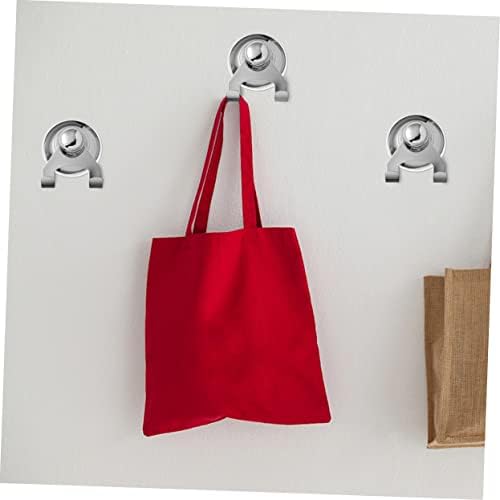 Parliky Stainless Steel Suction Cup Shower Hooks Bathroom Organizer