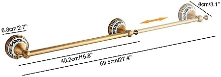 PEONYBATH Antique Bronze Towel Bar 155-275 Inch