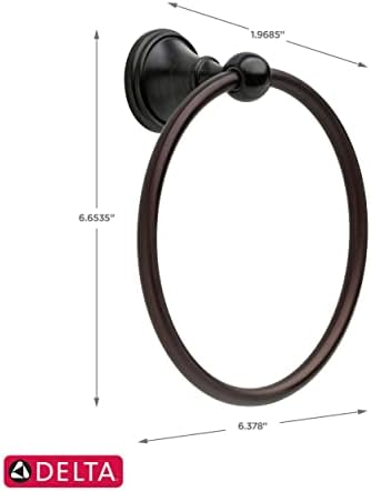Delta Crestfield Venetian Bronze Towel Ring