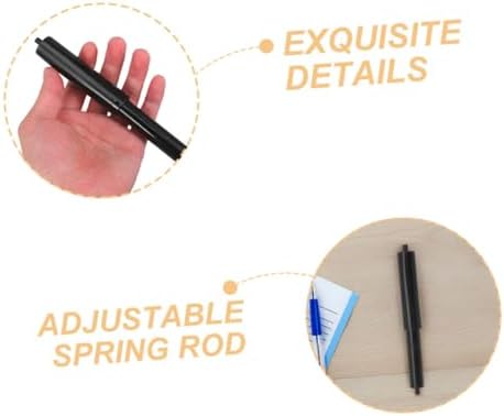 Holibanna 4pcs Adjustable Plastic Roll Holder with Spring Design 1