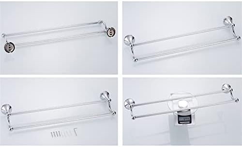 ANNBKA Double Towel Bar Wall Mounted Chrome