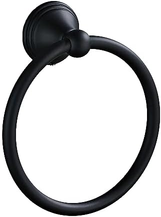 Matte Black Towel Ring 1 Pack Heavy Duty Stainless Steel