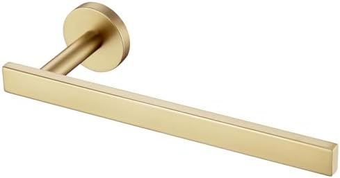 AONEON Hand Towel Ring Stainless Steel Brushed Gold Wall Mounted