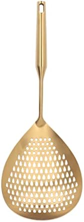Cryfokt Gold Skimmer Ladle with Long Handle