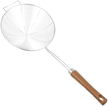 Luxshiny 304 Stainless Steel Skimmer with Wooden Handle 1