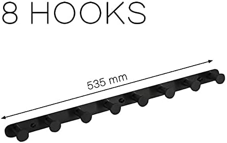 TYZK Round Robe Hook Matte Black Stainless Steel