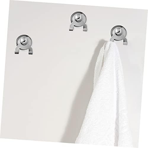 Parliky Stainless Steel Suction Cup Shower Hooks Bathroom Organizer