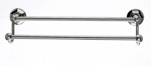 Top Knobs Bath Double Towel Rod Brushed Satin Nickel