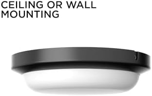 AFX Dean LED Flush Mount Ceiling Light - 8 Black