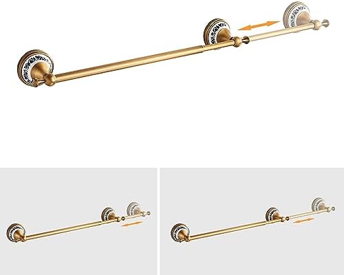 PEONYBATH Antique Bronze Towel Bar 155-275 Inch