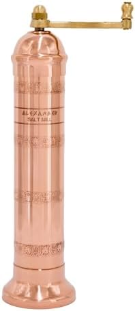 Alexander Home Greek Salt Mill 9 Inch Tall Copper