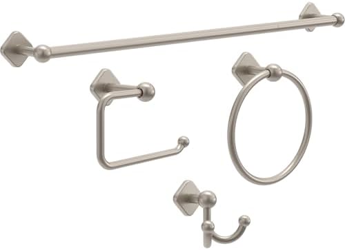 FRANKLIN BRASS Double Towel Hook Satin Nickel