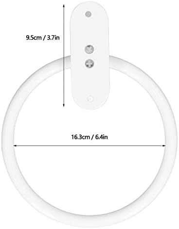 Diydeg Aluminum Alloy White Towel Holder