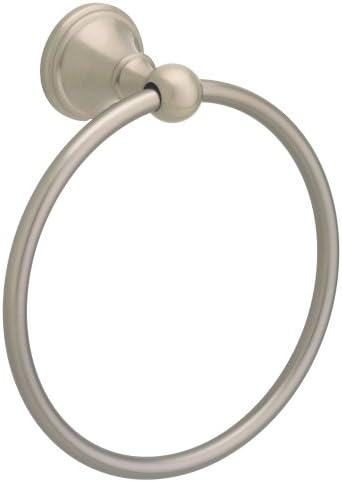 Delta Faucet 138033 Crestfield Towel Ring Satin Nickel