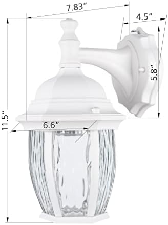 LIT-PaTH Dusk to Dawn Wall Lantern with E26 Base 1