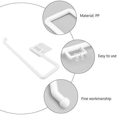 HOUDERCO 1pc No Screw Wall-Mounted Toilet Paper Holder