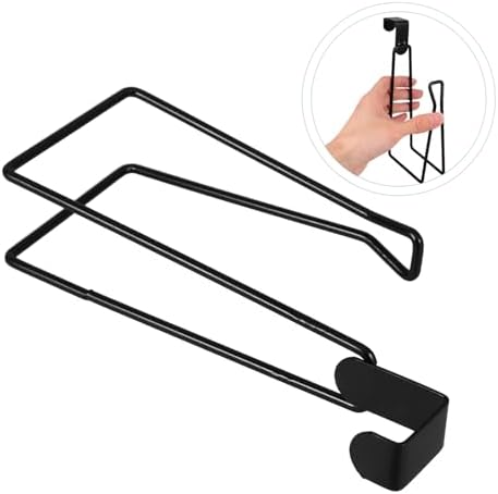 Luxshiny Over The Tank Toilet Paper Holder Black