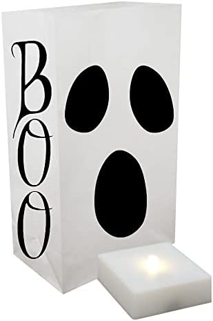 Lumabase Ghost Luminaria Kit - 6 Piece Battery Operated Path Light Set