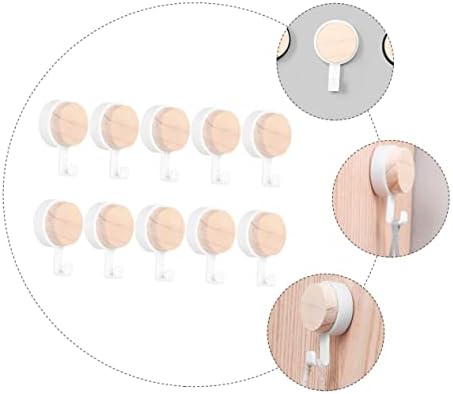 Unomor 10pcs Wall-Mounted Towel Hooks for Bathroom 1