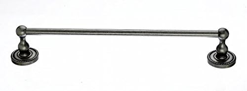 Top Knobs Bath Single Towel Rod Pewter Back Plate 1