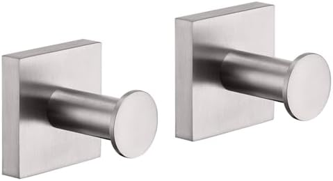 KOKOSIRI 2-Pack Stainless Steel Robe Hooks